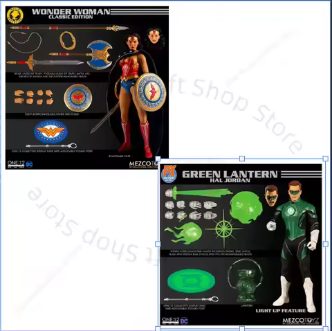 In Stock Original Mezco ONE:12 Green Lantern Hal Jordan Anime Action Collection Figures Model Toys G