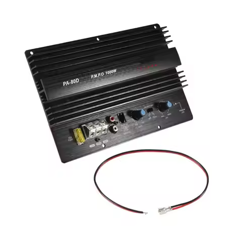 AA87 12V 1000W Mono Car Audio Power Amplifier Powerful Bass Subwoofers Amp PA80D
