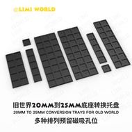 [DND] Old World 20mm to 25mm War Chess Base Mobile Tray Reserved Magnetic Holes Various Arrangement 