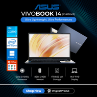 LAPTOP ASUS VIVOBOOK X1404VA-NK468 i3-1315U RAM 24GB SSD 1TB 14" FULL HD WINDOWS 11 GARANSI 1 TAHUN 
