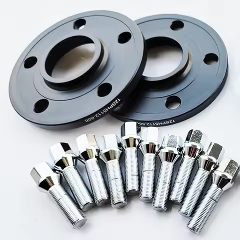 12MM 5x112 66.6 Centric Bore 6061-T6 Aluminum Wheel Spacers with extend 40mm cone shape 14X1.25 For 