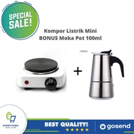 Kompor Listrik + Teko Kopi Portable Serbaguna