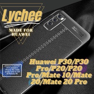 Huawei P30/P30 Pro/P20/P20 Pro/Mate 10/Mate 20/Mate 20 Pro Leather-Liked Pattern Rubber Phone Casing