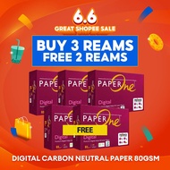 PaperOne™ Digital Premium Quality 85gsm  / 80gsm Carbon Neutral Copy Paper A4 [1 Box]