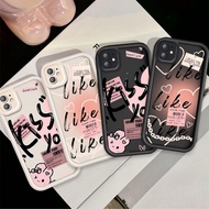Casing Couple Phone For iPhone 11 12 Pro Max Cute Cartoon Silicone Kiss Shockproof Cover TPU Case