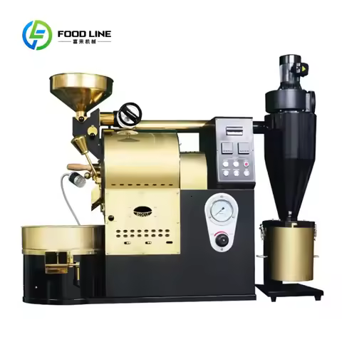 Mini Hot Air Coffee Roasting Machine 500g 1kg 2kg Gas Powered Commercial Coffee Bean Roaster FL Cust