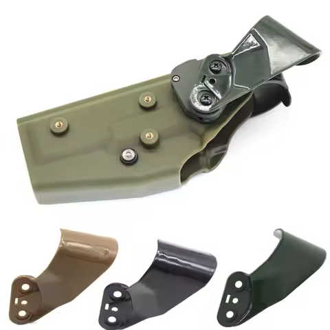 Tactical Waist Gun Holster Button Safety Arch Buckle for GL 17 19 Beretta M9 P226 1911 Belt Pistol B