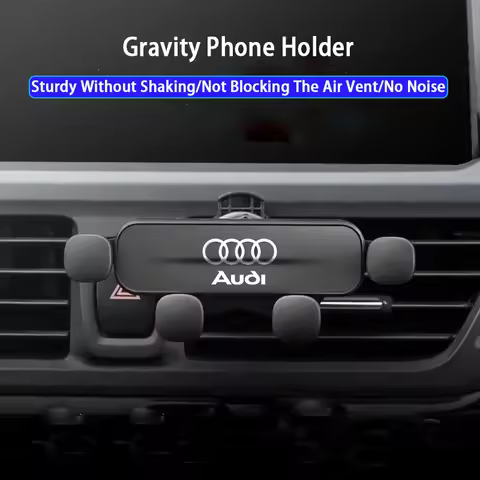 Audi Car Phone Mount Gravity Mobile Stand Cell Support For Sline A8 Q1 A5 A6 Q2 Q3 B8 C6 Q5 B6 C7 A2