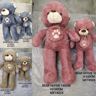 🔥READY STOCK🔥100/140cm Anak Patung hi5 Teddy Bear Dolls Soft Stuffed Plush Toys For kids girl baby P