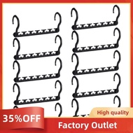 Sturdy Plastic Space Saving Hangers Cascading Hanger Organizer Pack of 12 Closet Space Saver Multifunctional Hangers Factory Outlet