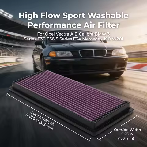 For BMW 3 Series E30 E36 5 Series E34 Mercedes 190 W201 Opel Vectra A B Calibra High Flow Sport Wash