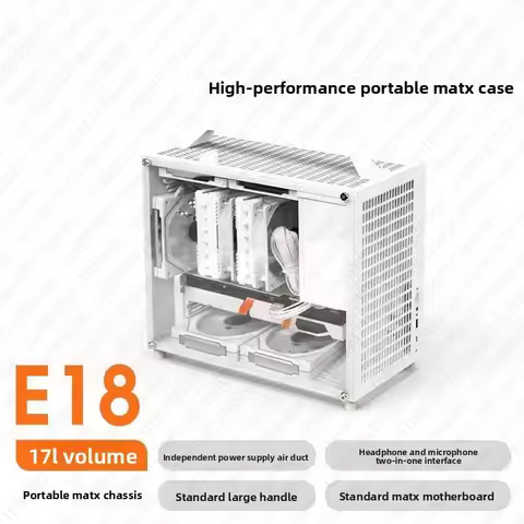 E18 Portable A4 Hand-held Mini C2 Large Power Supply MATX/ITX Small Mainframe Case Air-cooled Non-K8