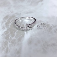 Kr silver / แหวนKr | แหวนเงินแท้ (ตะปู ประดับเพชรcz)