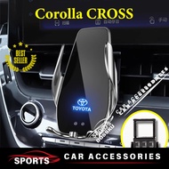 Toyota Corolla CROSS 2020-2024 Car phone holder 15W Fast Car Wireless Charger For Samsung iPhones Android Infrared