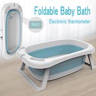 Newborn Baby Folding Bath Tub Portable Can measure temperature Safe Bathtub For Kids 0-8 Years Old