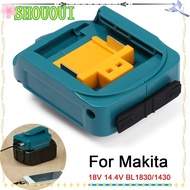 SHOUOUI Li-ion Battery Adapter Portable Replace Power Source USB Phone Charger for Makita 18V 14.4V Li-ion Battery