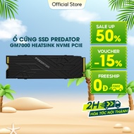 Ổ cứng SSD Acer Predator GM7000 Heatsink 512GB / 1TB / 2TB PCIe Gen 4x4 Tốc độ đọc Up to 7400 MB/s B