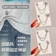 衣服t恤长改短神调节隐形固定扣衬衫链条扣裤脚防拖地神ck Clothing T-shirt length adjustment invisible fastener, shirt chain buck