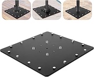 SLIIMU 28 lbs Bolt Down Offset Patio Cantilever Umbrella Base, Universal Space Saving Outdoor Square