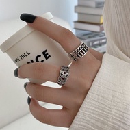 2025 Unique Ring Five Emperor Money Ring Unisex Retro Domineering Ruyi Abacus Ring Live Mouth 2.5