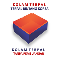 Terpal Kolam Terpal Ikan Kotak 200x200x100 - 2x2x1 Untuk Budidadya Ikan Lele  Nila  Gurame  Koi