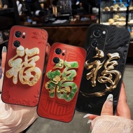 Oppo Reno7 4G / Reno7 Z / Reno 7Z 5G calligraphy case CNY, luck, fortune, peace