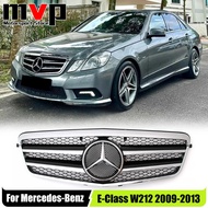 Chrome Black AMG Style Racing Grille With Emblem Logo Badge For Mercedes Benz E-Class W212 2009-13 E