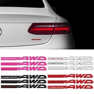 Alloy Car Body Fender Emblem Sticker Tail Trunk Badge Decal for Subaru SYMMETRICAL AWD Logo WRX XV S