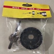 《Hot Sale》Woodworking Special Tool Hole Saw Set2PC76mm Special Drill Bit Set for Cable Management Ho