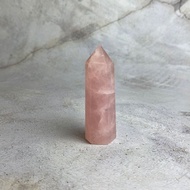 水晶柱- 粉水晶 辦公室療癒微景觀 裝置擺飾 一物一圖