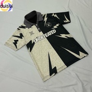 Jersey Undefeated Collar Retro Undefeated X Xtreme Store Short Sleeves Jersey Viral Lelaki Perempuan Retro Collar Jersey Berkolar Baju Kanak2 Murah Sublimation Street Wear Dragon