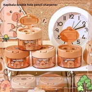 GILDAI 2 Pcs Office Supplies, Kawaii Cute Capybara Pencil Sharpener,  Teacher Accessories Aesthetic 