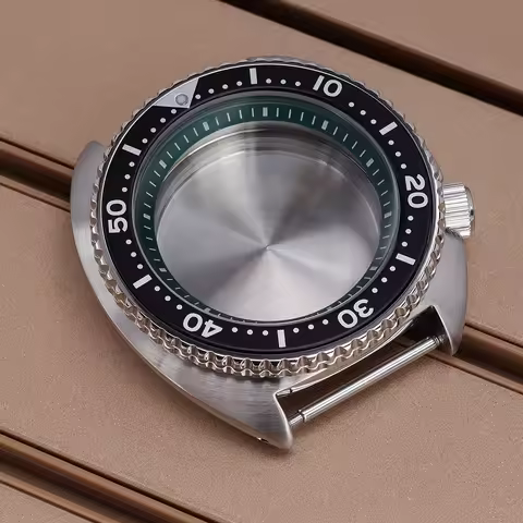 45mm Men's Watch Case Sapphire Waterproof For Turtle Abalone Seiko NH35 NH36 NH38 NH34 Movt 28.5mmDi