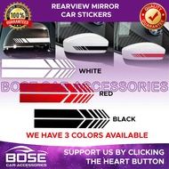 2pcs Rearview Rear View Mirror Reflective Sticker for Car Safety 3 COLORS TO CHOOSE Size: 14*3cm
