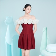 RAP - Twisted Chiffon Off Shoulder Dress - GRADO 20
