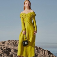 RAP - Off Shoulder Long Sleeve Shrug Waist Dress - CRUISE 01