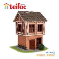 teifoc DIY益智磚塊建築玩具/ 雙層半木作結構別墅/ TEI4910