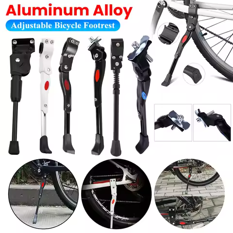 Bike Kickstand Adjustable Kick Stand Aluminium Alloy MTB Road Bike Parking Rack Support for 16inch 2