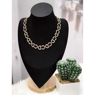 Gold CD Chocker Necklace