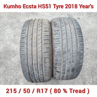 215/50/R17 95W Kumho Ecsta HS51 Tyre / Tire 17'' / Tayar 17 Inch / 215/50/17 / 215-50-17 / 215 50 17