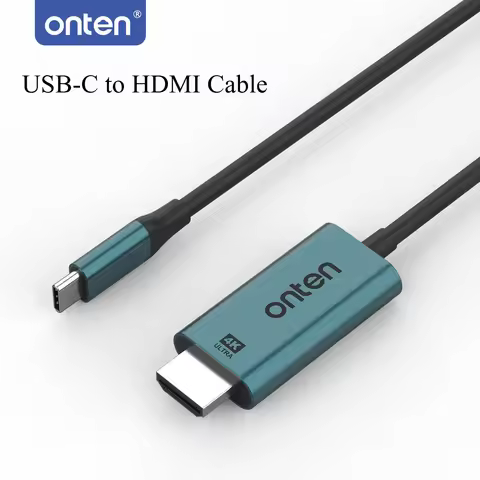 ONTEN Type C To HDMI Adapter Cable 4K 30Hz HD Video Transmission Smartphone Desktop Monitor Projecto