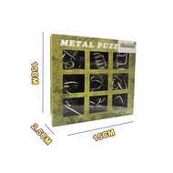 Bộ 9 Món Đồ Chơi Trí Tuệ Giải Đố Metal Puzzle - Hàng chính hãng chất lượng cao