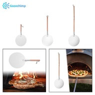 [Gazechimp] Pizza Spade Aluminum Metal Pizza Paddle with Wooden Handle Homemade Pizza Bread Convenie