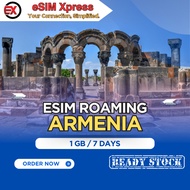 eSIM Armenia 1 GB Data | 7 Days | eSIM Roaming | eSIM Travel