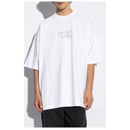 Vetements 24ss rhinestone Logo design short-sleeved tee small neckline design short-sleeved T-shirt 