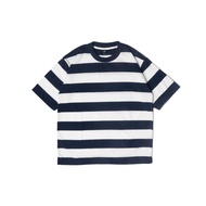 JB - Stripe T-Shirt Navy - Men's Oversized Striped T-Shirt