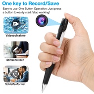 ปากกากล้องจิ๋ว 1080P HD สมาร์ทเครื่องบันทึกวีดีโอกล้องแอบถ่ายพกพาได้การบันทึกเสียงวิดีโอแบบมีห่วง