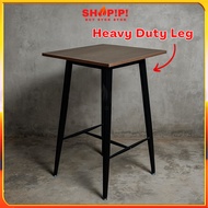 Shopipi 95cm Island Table Wood Top Meja Makan Tinggi High Bar Table Dining Restaurant Cafe Table