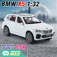Xe mô hình ô tô BMW X5 tỉ lệ 1:32 xe bằng kim loại có âm thanh và đèn đồ chơi trẻ em