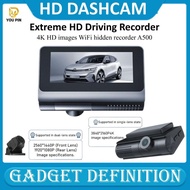 Ashop Kamera Mobil Dashcam A500 Dashcam 4K Hd Wifi Hidden Recorder